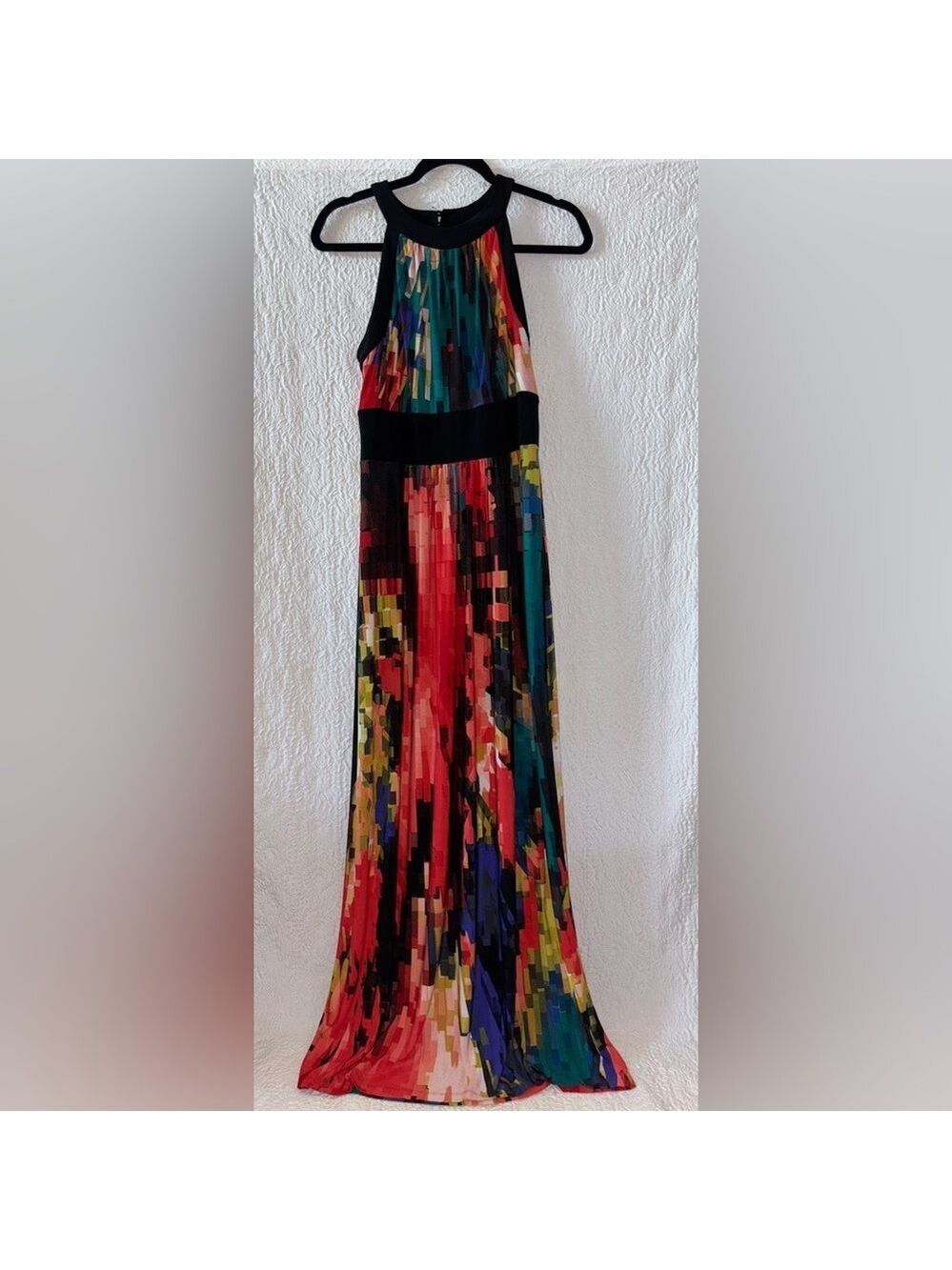 RSVP Halter Abstract Maxi Dress